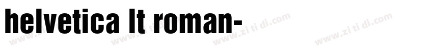 helvetica lt roman字体转换